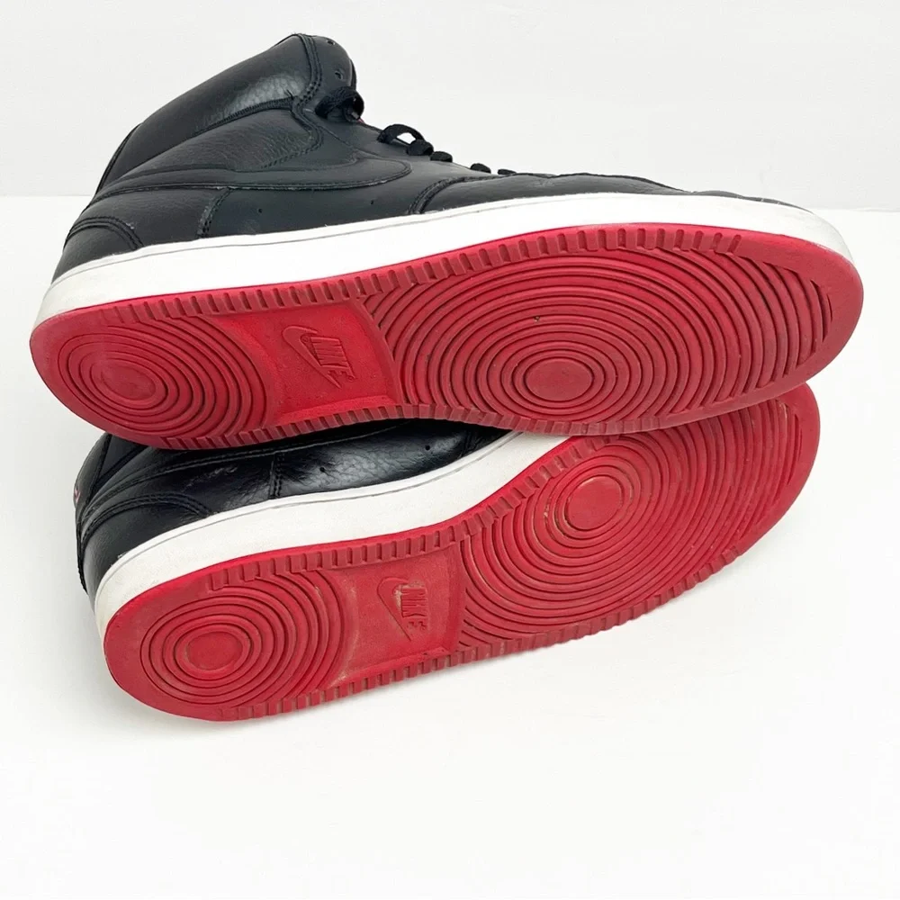 NIKE Court Vision Black Mid Rise Sneakers CD5466-005 Men’s 13 Gym Practice